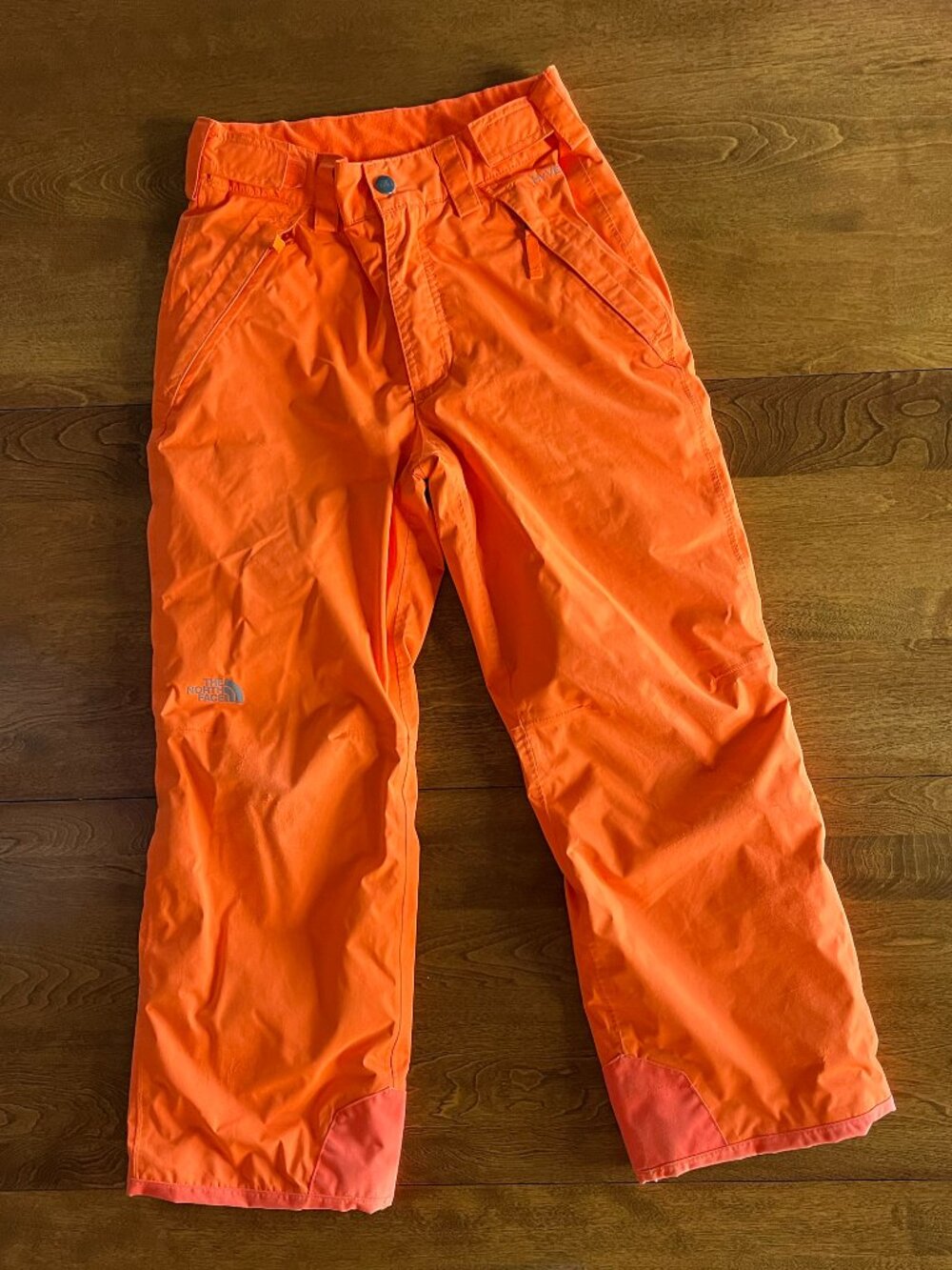 The North Face orange snowpants M 10/12
